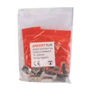 TUK Ltd SPEEDY RJ45 PXSPDY#100 Cat 6 UTP b plug bag of 10
