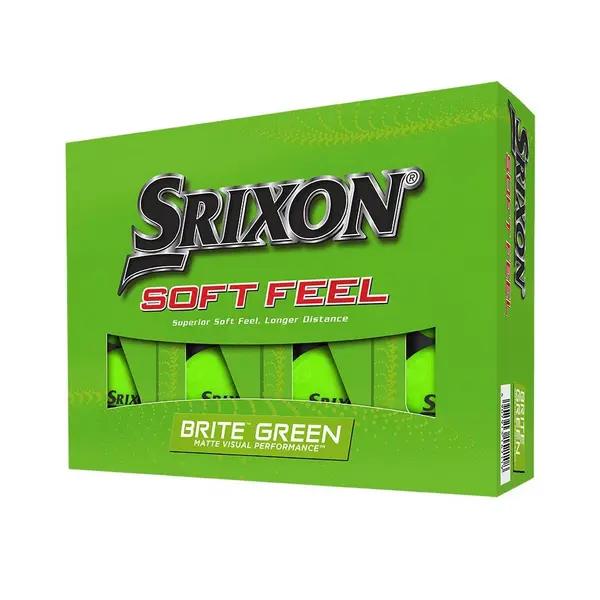 Srixon 2023 Soft Feel 13 Brite Golf Balls - Green (Doz)