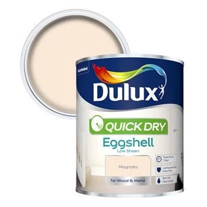 Dulux Quick Dry Magnolia Eggshell Low Sheen Paint 750ml