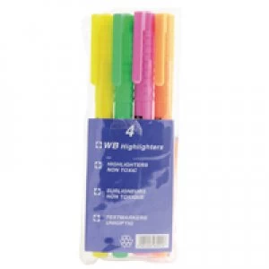 Whitecroft Highlighter Assorted Pack of 4 WX93206