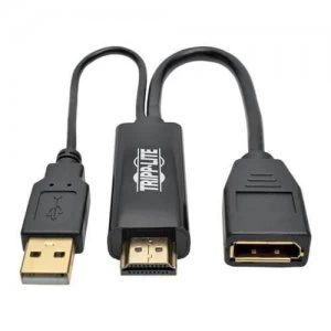 Tripp Lite 4K HDMI to DisplayPort Active Adapter Video Converter with