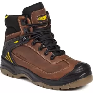 Apache RANGER Waterproof Safety Hiker Boots Brown Size 10