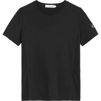 Calvin Klein Badge T Shirt - Black BEH