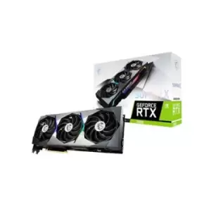 MSI RTX 3080 SUPRIM X 12G LHR graphics card NVIDIA GeForce RTX 3080 12 GB GDDR6X