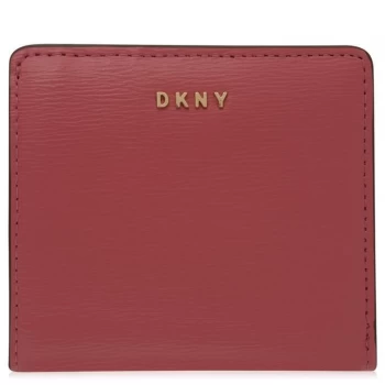 DKNY Bifold Sutton Leather Purse - Pink