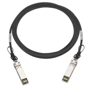 QNAP CAB-DAC30M-SFPP-DEC02 InfiniBand cable 3m SFP+ Black, Metallic