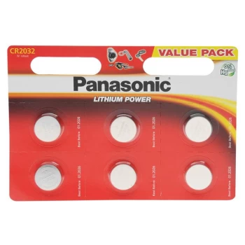 Panasonic CR2032 Coin Cell Batteries - Black