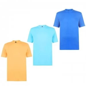 Donnay 3 Pack T Shirts Mens - Orng/Royal/BBlu