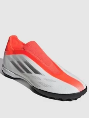 Adidas Mens X Laceless Speed Form.3 Astro Turf Football Boot, White, Size 7, Men