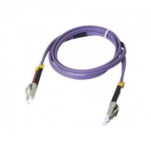 Fiber Duplex Patch Cord Om3 50/125 Lc/lc Purple- 1 M