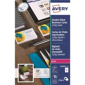 Avery C32016 25 Colour Laser Business Card Pack of 250