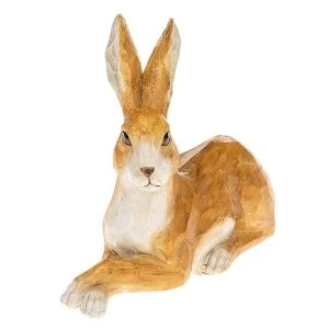 Country Hare Lying Large Ornament