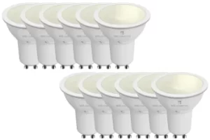 4lite Smart GU10 LED Bulb 350 Lumens Dimmable Wiz Connect Warm White 12 Pack