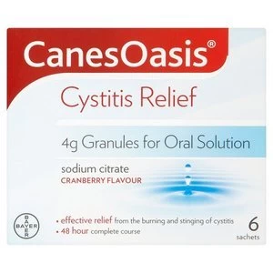 Canesten Canesoasis Cystitis Relief Pack of 6 Sachets