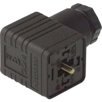 Hirschmann 931 952-100-1 GDM 3011 Right-angle Connector Black Number of pins:3 + PE
