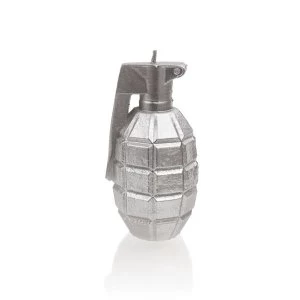 Silver Small Grenade Candle