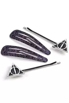 Deathly Hallows Hair Clip Set (Pack of 4)
