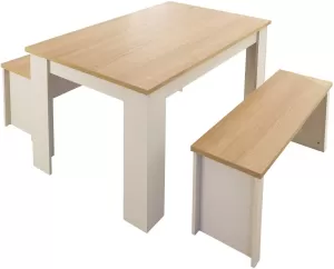 Lancaster 120cm Dining Table and Benches