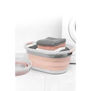 Beldray 37 Litre Glisten Glitter Pink Collapsible Laundry Basket