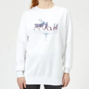 Frozen 2 Believe In The Journey Womens Sweatshirt - White - XXL