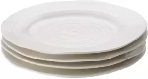 Portmeirion Sophie Conran White Plate 8" Set Of 4