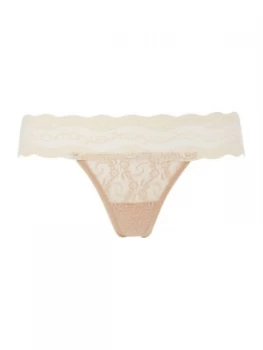 b.temptd Lace kiss thong Nude