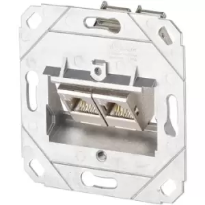 Metz Connect Network outlet Flush mount Insert CAT 6A 2 ports