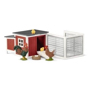 SCHLEICH Farm World Chicken Coop Toy Playset