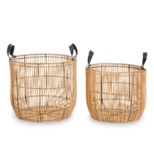 Olivia's Batu Baskets Set Of 2 Natural