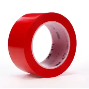 3M Lane and Safety Marking Tape 471F, Red, 50 mm x 33 m, 0.14 mm