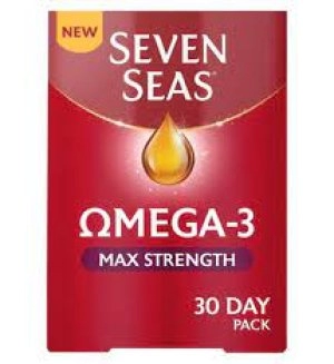 Seven Seas Omega-3 Max Strength with Vitamin D 30 Capsules