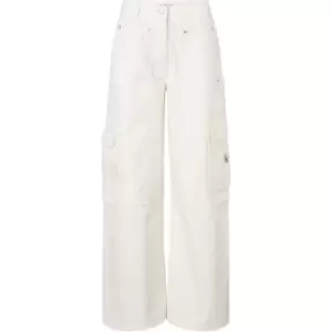 Calvin Klein Jeans CARGO PANTS - White