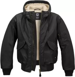 Brandit CWU Hooded Jacket, black, Size 2XL, black, Size 2XL