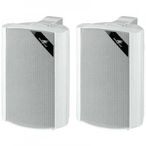 Monacor MKS-34/WS Wall speaker 45 W 4 Ω White 1 Pair