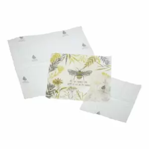 Kitchencraft Natural Elements Eco-friendly Set Of Three Beeswax Food Wraps