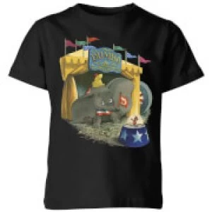 Dumbo Circus Kids T-Shirt - Black - 3-4 Years