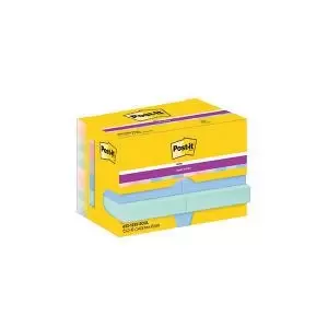 Post-it Super Sticky Notes 47.6x47.6mm 90 Sheets Soulful Pack of 12
