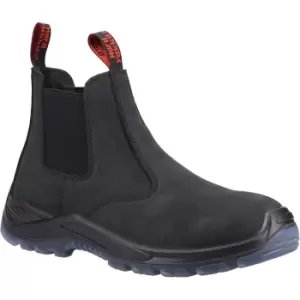 Hard Yakka Mens Banjo Grain Leather Safety Boots (10.5 UK) (Black)