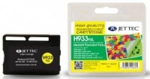 HP933XL Yellow Remanufactured Ink Cartridge by JetTec H933YXL