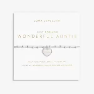 Just For You Wonderful Auntie Silver 18cm + 3cm Bracelet 6355