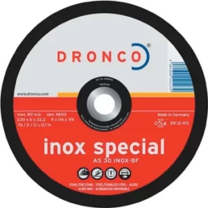 125X6X22.23MM AS30 Inox D CP Grinding Disc