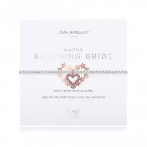A Little Blushing Bride Silver Rose Gold 17.5cm Stretch Bracelet 3211