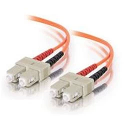 C2G 15m SC-SC 62.5/125 OM1 Duplex Multimode PVC Fibre Optic Cable (LSZH) - Orange