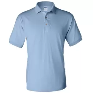 Gildan Adult DryBlend Jersey Short Sleeve Polo Shirt (3XL) (Light Blue)