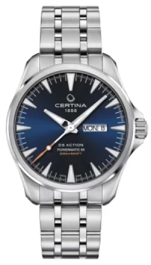 Certina DS Action Day-Date Powermatic 80 Blue Dial Watch