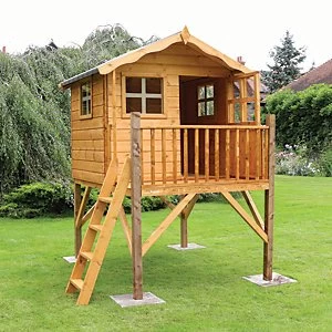 Mercia 7 x 5ft Wooden Poppy Playhouse with Tower