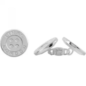 Mens Links Of London Sterling Silver Button Chainlink Cufflinks