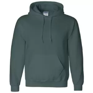 Gildan Heavyweight DryBlend Adult Unisex Hooded Sweatshirt Top / Hoodie (13 Colours) (M) (Forest Green)
