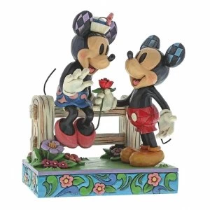 Blossoming Romance (Mickey Mouse & Minnie Mouse) Disney Traditions Figurine