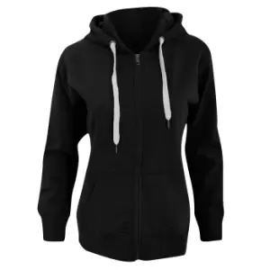 Mantis Womens/Ladies Superstar Zip Hooded Sweatshirt / Hoodie (S) (Black)